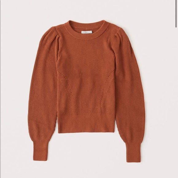 Puffed Sleeve Ribbed Sweater - Picture 3 of 4